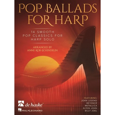 DEHASKE POP BALLADS FOR HARP - 14 POP CLASSICS