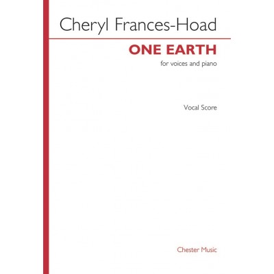 FRANCES-HOAD - ONE EARTH - CHANT ET PIANO
