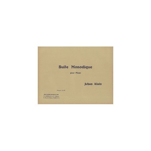 COMBRE Alain J. - Suite Monodique - Piano