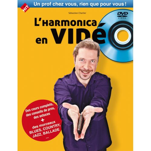 CHARLIER S. - L'HARMONICA EN VIDEO LIVRE + DVD - HARMONICA