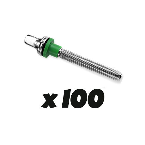 HENDRIX DRUMS SLEEVED WASHERS - GREEN (X100)