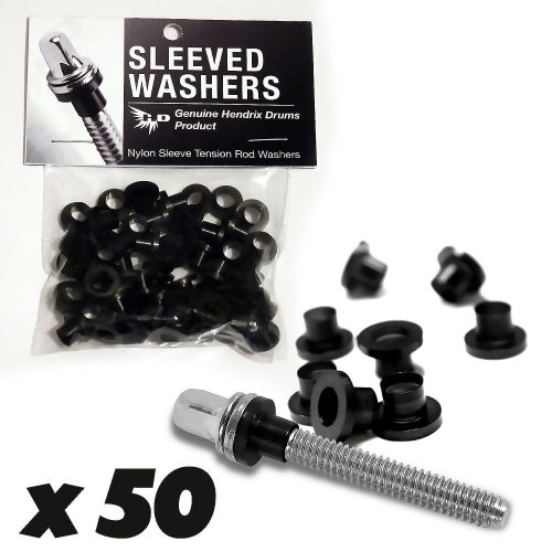 Sleeved Washers By Hendrix Dru Sleeved Washers - Rondelles Noires (x50)