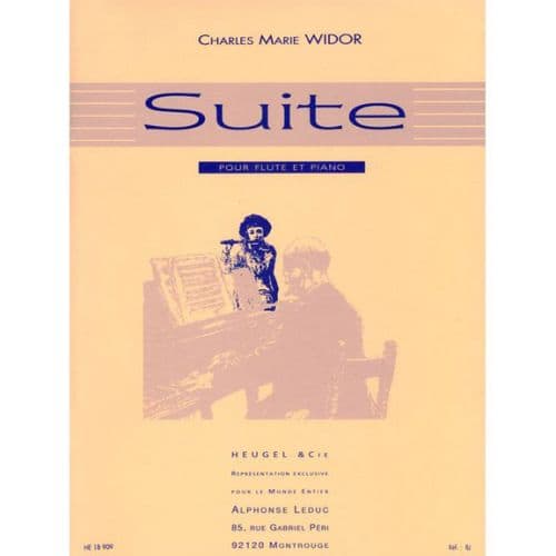 WIDOR CHARLES-MARIE - SUITE POUR FLUTE ET PIANO