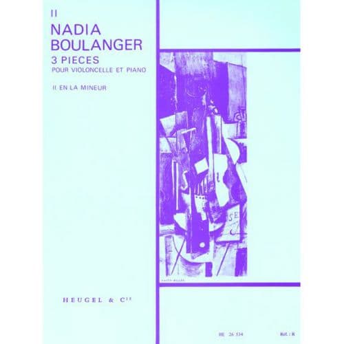 BOULANGER NADIA - TROIS PIECES N°2 - VIOLONCELLE & PIANO