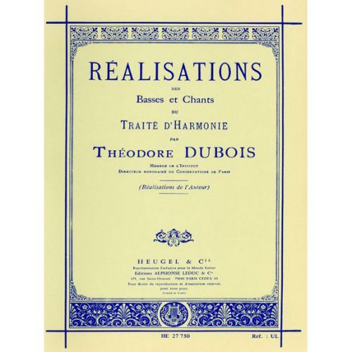 LEDUC DUBOIS TH. - REALISATIONS DES BASSES ET CHANTS DU TRAITE D