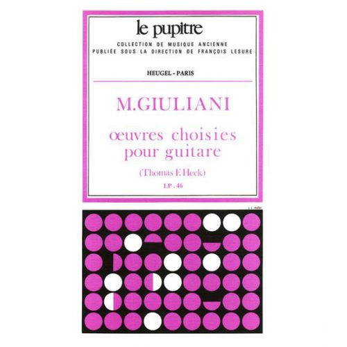 GIULANI OEUVRES CHOISIES POUR GUITARE 