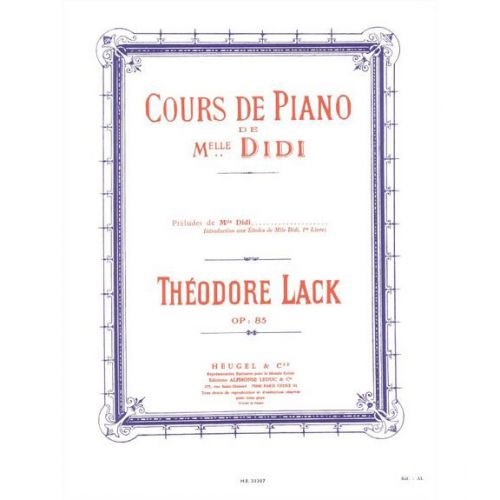 LACK - COURS DE PIANO DE MELLE DIDI
