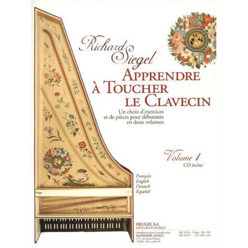 HEUGEL SIEGEL RICHARD - APPRENDRE A TOUCHER LE CLAVECIN VOL.1 + CD