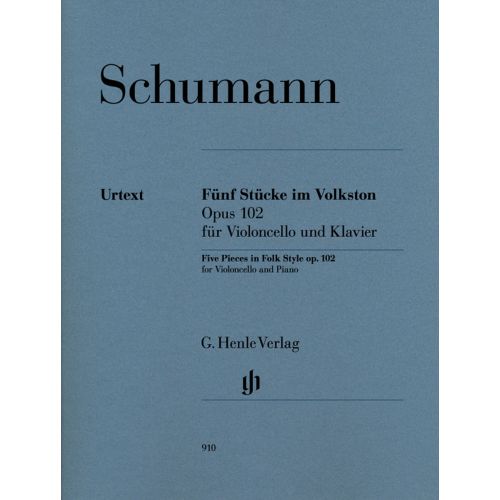 SCHUMANN R - FUNF STUCKE IM VOLKSTON OP. 102 - VIOLONCELLE & PIANO