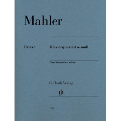 HENLE VERLAG MAHLER G. - PIANO QUARTET A MINOR
