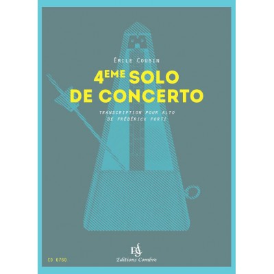 COMBRE Cousin Emile - 4eme Solo De Concerto - Alto et Piano