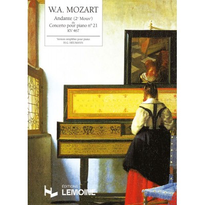LEMOINE MOZART W.A. - ANDANTE DU CONCERTO POUR PIANO N°21 KV467 - PIANO