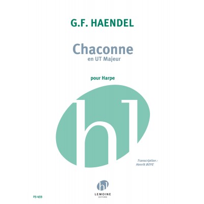 LEMOINE Haendel G.F. - Chaconne - Harpe
