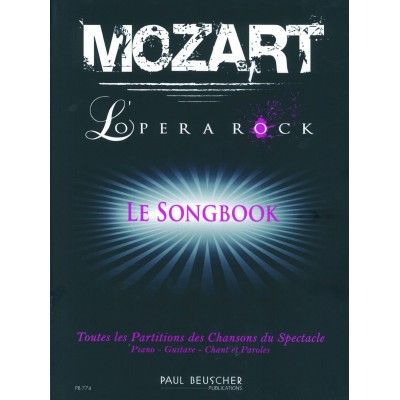MOZART L'OPERA ROCK, LE SONGBOOK - PVG 