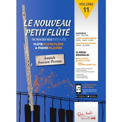ROBERT MARTIN SARRIEN PERRIER A. - LE NOUVEAU PETIT FLUTE VOL.11 + AUDIO