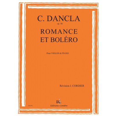 COMBRE Dancla Charles - Romance et Bolero Op.50 - Violon et Piano