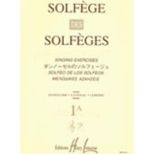 LEMOINE LAVIGNAC ALBERT - SOLFEGE DES SOLFEGES VOL.1A SANS ACCOMPAGNEMENT