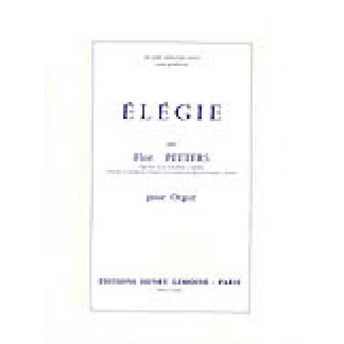 LEMOINE PEETERS FLOR - ELEGIE - ORGUE