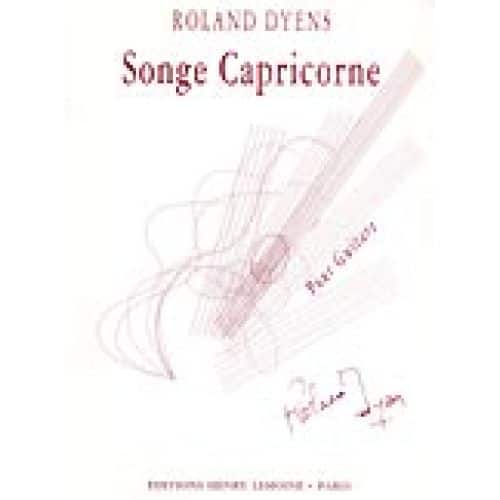 DYENS - SONGE CAPRICORNE - GUITARE