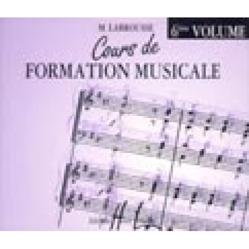 LEMOINE LABROUSSE MARGUERITE - COURS DE FORMATION MUSICALE VOL.6 - CD SEUL