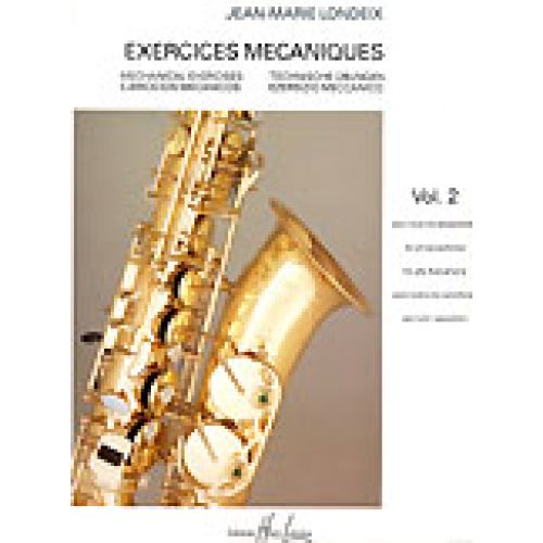 LEMOINE Londeix J.M. - Exercices Mecaniques Vol.2 - Saxophone