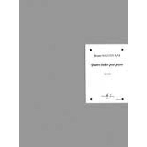 LEMOINE MANTOVANI BRUNO - ETUDES (4) - PIANO
