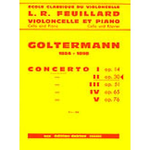 EDITION DELRIEU GOLTERMANN GEORG - CONCERTO N°2 OP.30 EN RE MIN. - PREMIER MOUVEMENT - VIOLONCELLE, PIANO