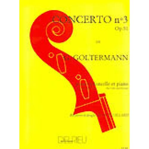 EDITION DELRIEU GOLTERMANN GEORG - CONCERTO N°3 OP.51 EN SI MIN. - PREMIER MOUVEMENT - VIOLONCELLE, PIANO