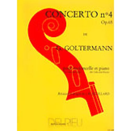 EDITION DELRIEU Goltermann Georg - Concerto N°4 Op.65 En Sol Maj. - Premier Mouvement - Violoncelle, Piano
