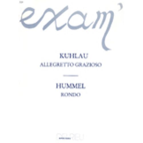 EDITION DELRIEU KUHLAU D.-F. / HUMMEL J.-N. - RONDO / ALLEGRETTO GRAZIOSO - PIANO