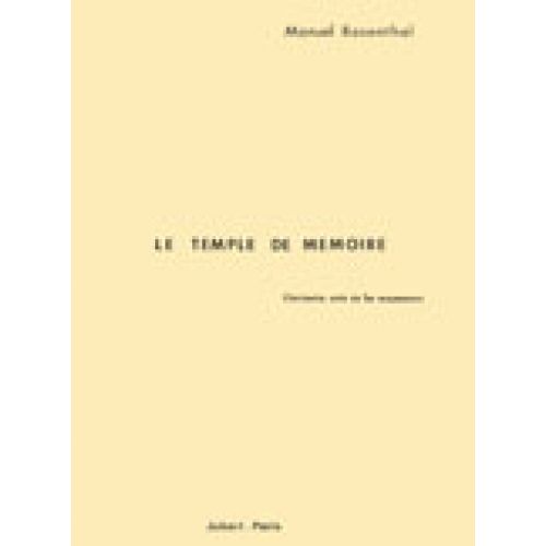 JOBERT ROSENTHAL MANUEL - LE TEMPLE DE MEMOIRE - SOLO DE CLARINETTE (1ER MOUVEMENT)
