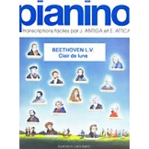 BEETHOVEN L.VAN - CLAIR DE LUNE - PIANINO 40 - PIANO