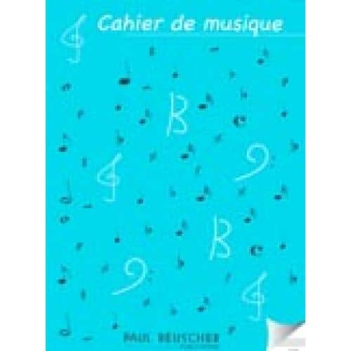 LEMOINE CAHIER DE MUSIQUE 12 PORTEES - GRAND FORMAT