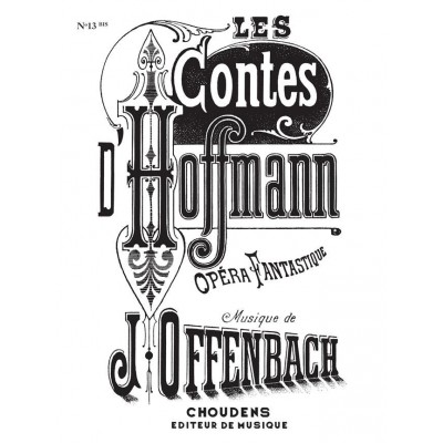 CHOUDENS OFFENBACH J. - BARCAROLLE (?LES CONTES D