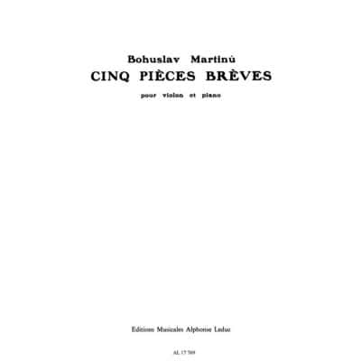 LEDUC MARTINU BOHUSLAV - 5 PIECES BREVES