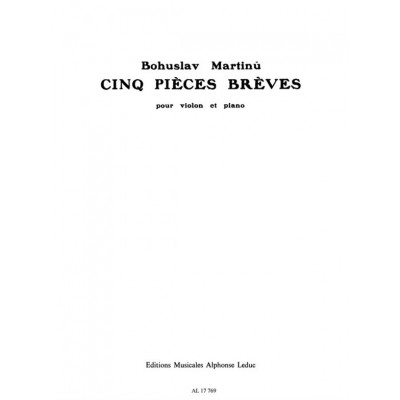 LEDUC Martinu Bohuslav - 5 Pieces Breves