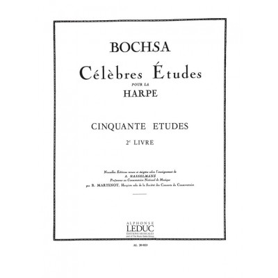 BILLAUDOT BOCHSA CH. - 50 ETUDES OP. 34 VOL. 2 - HARPE 