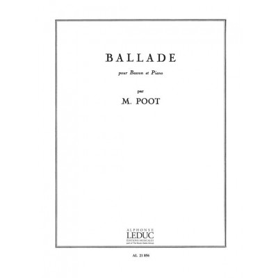 LEDUC Poot Marcel - Ballade - Basson & Piano