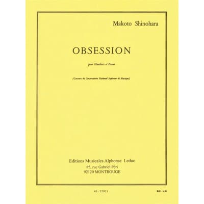 LEDUC SHINOHARA M. - OBSESSION - HAUTBOIS ET PIANO 