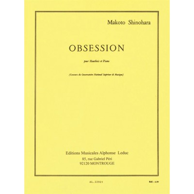 SHINOHARA M. - OBSESSION - HAUTBOIS ET PIANO 