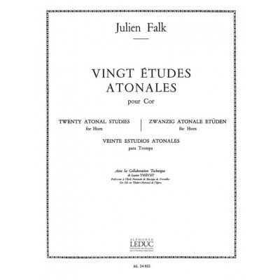 FALK JULIEN - 20 ETUDES ATONALES - COR