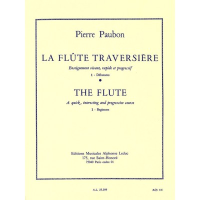 PAUBON PIERRE - LA FLUTE TRAVERSIERE VOL.1