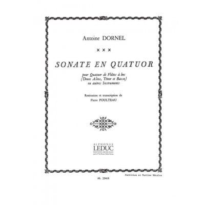 LEDUC DORNEL - SONATE EN QUATUOR