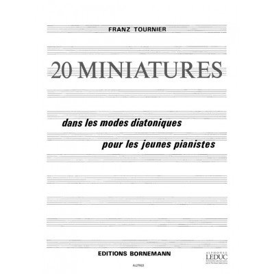 BORNEMANN Tournier Franz - 20 Miniatures - Piano