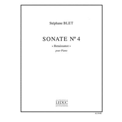 BLET STEPHANE - SONATE N°4 