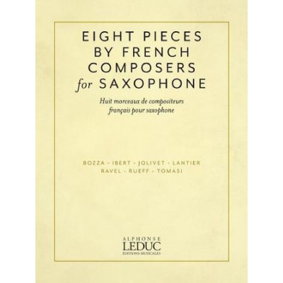 EIGHT SAXOPHONE PIECES BY FRENCH COMPOSERS - SAX ALTO ET PIANO