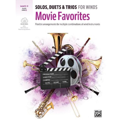 ALFRED PUBLISHING SOLOS, DUETS & TRIOS FOR WINDS: MOVIE FAVORITES