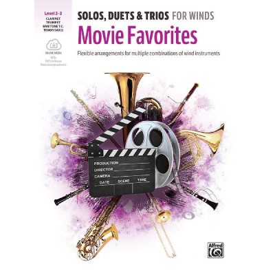 ALFRED PUBLISHING SOLOS, DUETS & TRIOS FOR WINDS: MOVIE FAVORITES