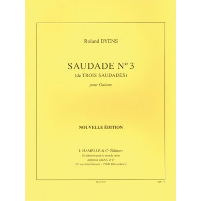 LEDUC DYENS R. - SAUDADE N°3 - GUITARE 