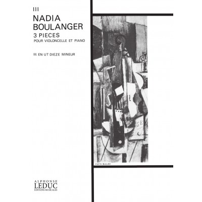 BOULANGER NADIA - TROIS PIECES N°3 - VIOLONCELLE & PIANO 